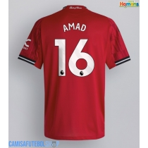 Camisa de time de futebol Manchester United Amad Diallo #16 Replicas 1º Equipamento 2025-26 Manga Curta